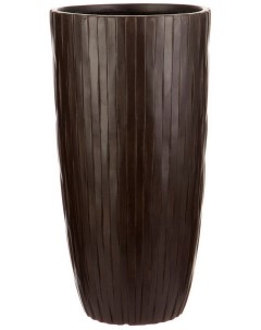 Напольный горшок для цветов Lite Буллет файберстоун коричневый Д32 В61 5 см 49 л ROWV32 AB Идеалист