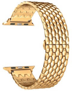 Ремешок для часов из нержавеющей стали для Apple Watch 38 40 mm KITALFA LWA 08 40 GL Gold Lyambda