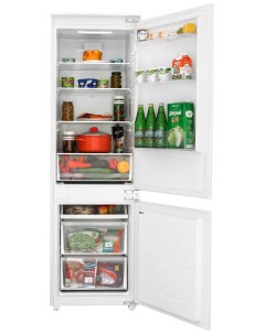 Встраиваемый двухкамерный холодильник RFCB 300 NFW Hiberg
