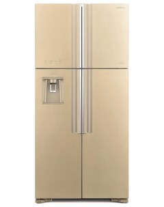 Холодильник Side by Side R W 662 PU7 GBE бежевое стекло Hitachi