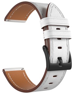 Универсальный кожаный ремешок для часов 22 mm NEMBUS LWA S41 22 WH White Lyambda