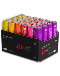 Батарейка Rainbow Z17 типа ААА 24 шт цветные Зми