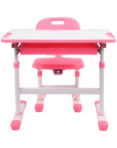 Комплект парта стул трансформеры Capri Pink Cubby