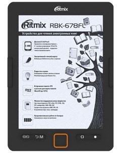 Электронная книга RBK 678FL black Ritmix