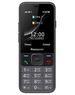 Мобильный телефон KX TF200 32Mb серый Panasonic