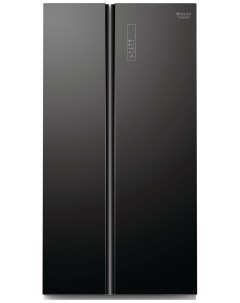 Холодильник Side by Side SXBHAE 925 черное стекло Hotpoint ariston