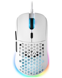 Игровая мышь Light2 180 белая PixArt PMW 3360 Omron 6 кнопок 12000 dpi USB RGB подсветка Sharkoon