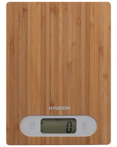 Весы кухонные электронные HYS KB411 макс вес 5кг бамбук Hyundai
