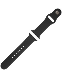 Ремешок силиконовый для Apple Watch 38 40 mm S3 S4 S5 SE S6 черный Red line