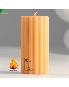Ароматическая свеча Рельеф Французская ваниль 10 см Сима-ленд