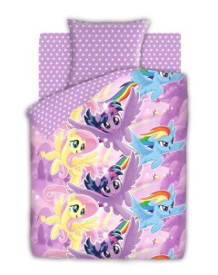 Детское постельное белье my little pony небесные пони 143х215 см Непоседа