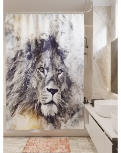 Фотошторы для ванной львиная грива 180х200 см Олимп текстиль