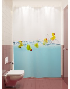 Фотошторы для ванной резиновая уточка 180х200 см Олимп текстиль