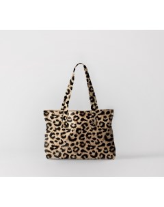 Пляжная сумка леопард 2 50х40 см Олимп текстиль