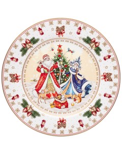 Тарелка Дед Мороз 26 см Lefard