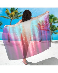 Парео цветная абстракция 90х180 см Олимп текстиль