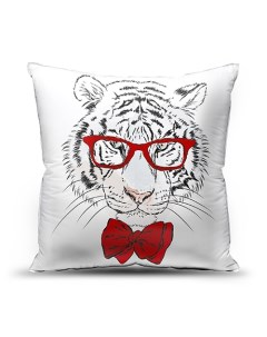 Декоративная подушка тигр джентельмен 40х40 Традиция