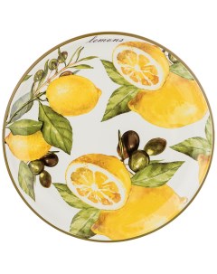 Тарелка Лимонное дерево 26х26х3 см Agness
