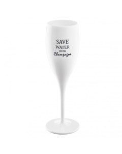 Бокал для шампанского cheers no 1 save water drink champagne superglas Koziol