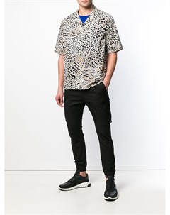 Mcq alexander mcqueen рубашка billy с короткими рукавами и леопардовым принтом нейтральные цвета Mcq alexander mcqueen