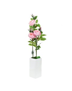 Искуственный цветок розовые розы 12х12х80 см Ens group