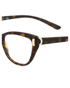 Bulgari оптические очки в прямоугольной оправе один размер коричневый Bulgari