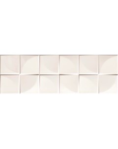 Настенная плитка Sweet Home Quadra White Glossy Rett 25x75 Ceramika konskie