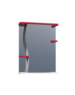 Зеркальный шкаф для ванной Alessandro 3 55 красный Vigo