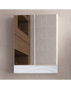 Зеркальный шкаф для ванной Вероника 60 люкс белый Style line