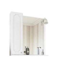 Зеркало для ванной Ксения 70 L белый Sanflor