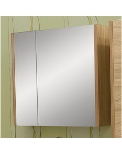 Зеркальный шкаф для ванной Ларго 80 R швейцарский вяз Sanflor