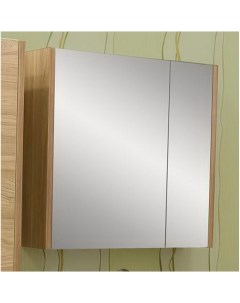 Зеркальный шкаф для ванной Ларго 80 L швейцарский вяз Sanflor