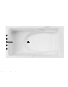 Акриловая ванна Аксиома 175х95 на каркасе Акватика