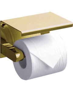 Держатель туалетной бумаги с полкой Edge ED77141 Gold Rush
