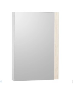 Зеркальный шкаф для ванной Кантри 55 белый дуб верона Акватон