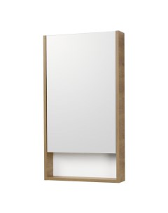 Зеркальный шкаф для ванной Сканди 45 белый дуб рустикальный Акватон