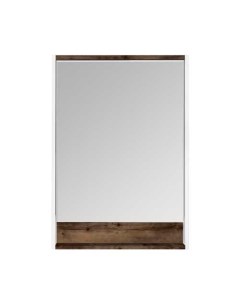 Зеркальный шкаф для ванной Капри 60 таксония тёмная Акватон