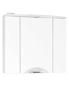 Зеркальный шкаф для ванной Жасмин 2 80 Люкс белый Style line
