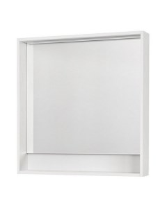 Зеркало для ванной Капри 80 белый глянец Акватон