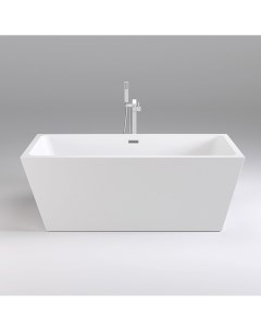 Акриловая ванна Swan 160х80 на каркасе Black&white