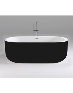 Акриловая ванна Black Swan 170х80 SB109 Black на каркасе Black&white