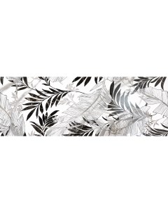 Настенная плитка Carrara Leaves Black Matt 31 6x90 Fanal