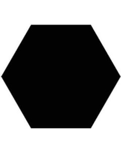 Настенная плитка Miniworx Гексагон Черный Матовый 21x24 K945262 Vitra