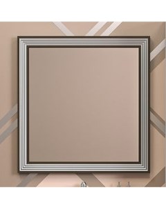 Зеркало для ванной Карат 80 белый глянцевый с серебро патиной Opadiris