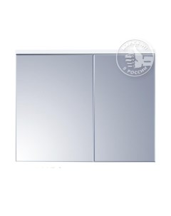 Зеркальный шкаф для ванной Брук 80 белый Акватон