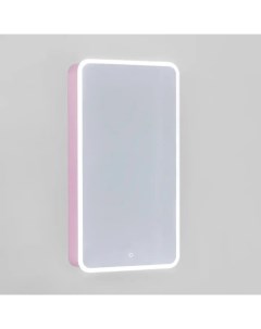 Зеркальный шкаф для ванной Pastel 46 розовой иней Jorno