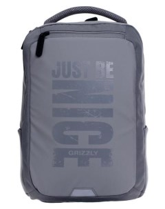 Рюкзак молодежный эргономичная спинка 41 5 х 29 х 18 см отделение для ноутбука серый Grizzly
