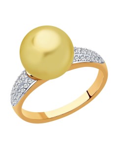 Кольцо из золота с бриллиантами и жемчугом Sokolov