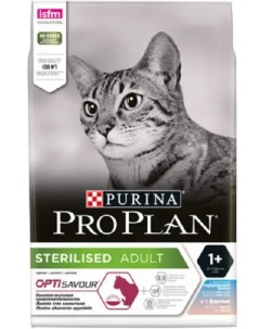 Сухой корм Purina Pro Plan Sterilised для стерилизованных кошек с высоким содержанием трески и форел Purina pro plan