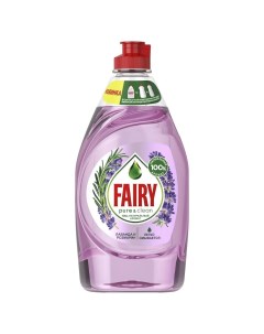 Средство для мытья посуды Fairy Pure Clean Лаванда и Розмарин 450мл Biomio